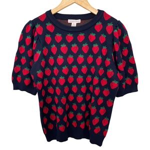 NWT Carolyn Taylor Strawberry Sweater XL